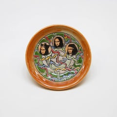 Ceramic Pop Art Mona Lisa Trio Hanging Plate