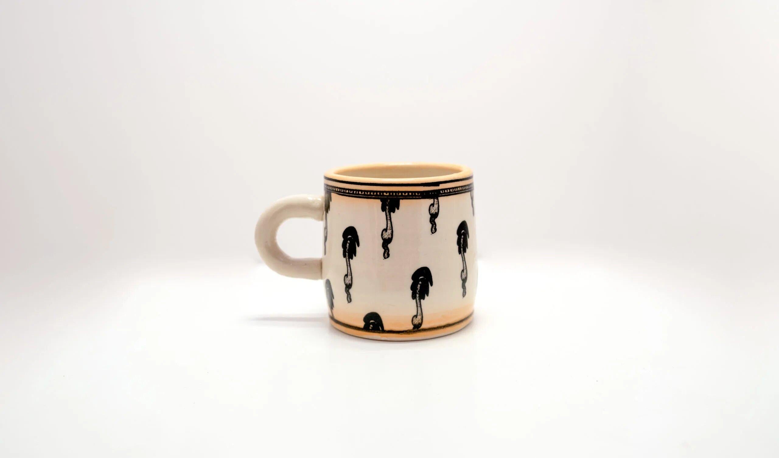 Ceramic Avant-Garde Squiggle Cup - Art by Ron Carlson