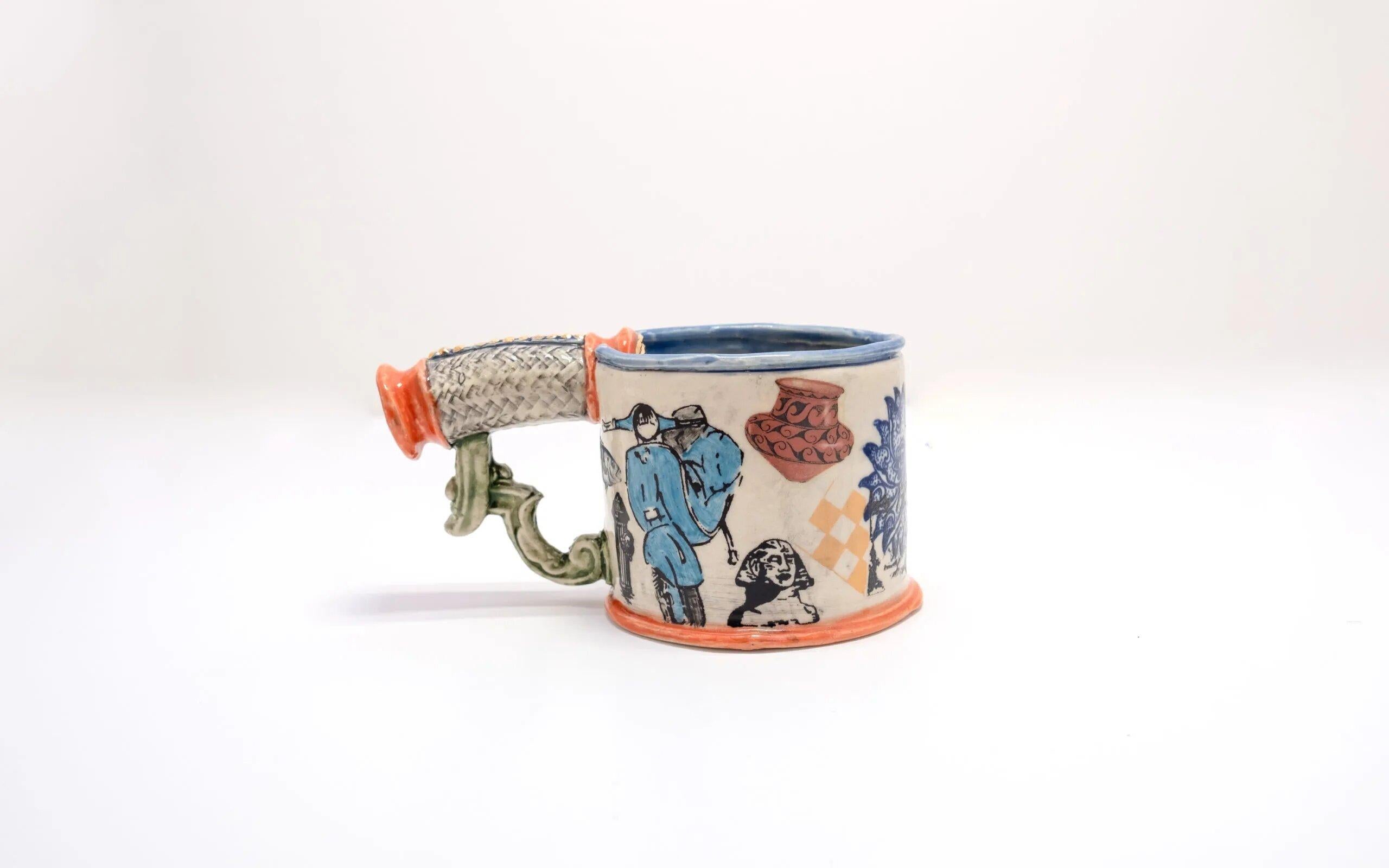 Ceramic Avant-Garde Sword Cup - Art by Ron Carlson