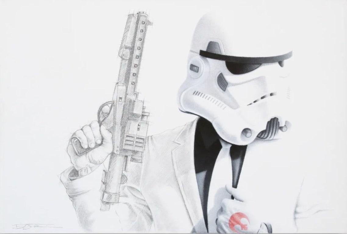 Pittura realistica Pop Art, "007 Stormtrooper
