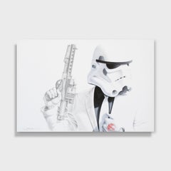 "007 Stormtrooper", Pop Art Acrylic Painting, Unframed, 2010+