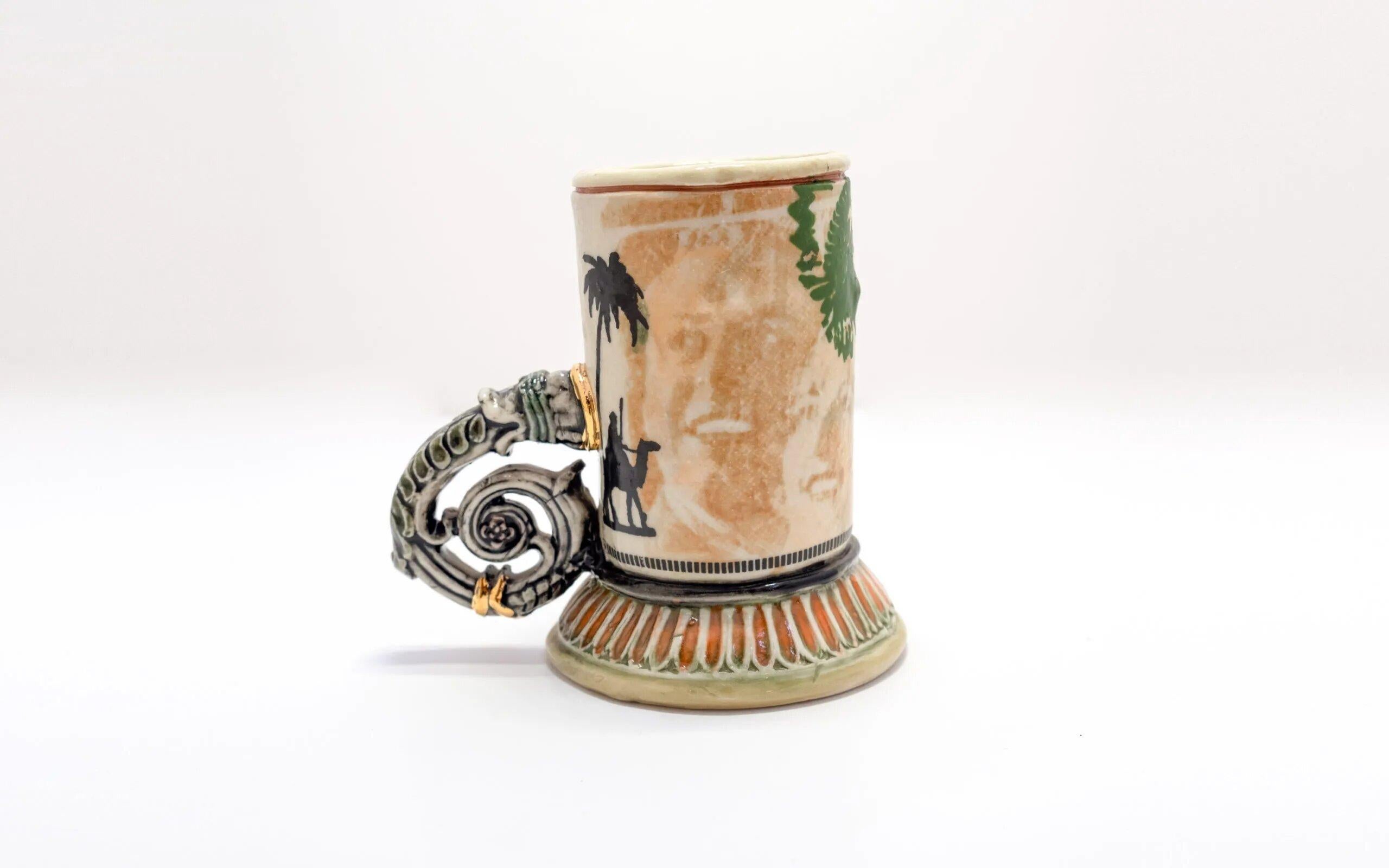 Ceramic Avant-Garde Pharaoh Cup - Pop Art Art by Ron Carlson