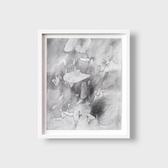 "Graphite Study for Letting Go", Abstract Drawing, Framed, 2010-
