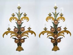 Pair of Maison Jansen Paris Wall sconces / wall lights, Stamped 