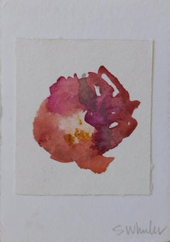 “Flora Rouge” Framed Watercolor by S. Wheeler