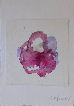 “ Flora Magenta” Framed watercolor by S. Wheeler