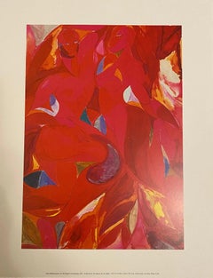 Tunji Adeniyi-Jones - Two Red Figures Interweaving - Charleston Farmhouse Print