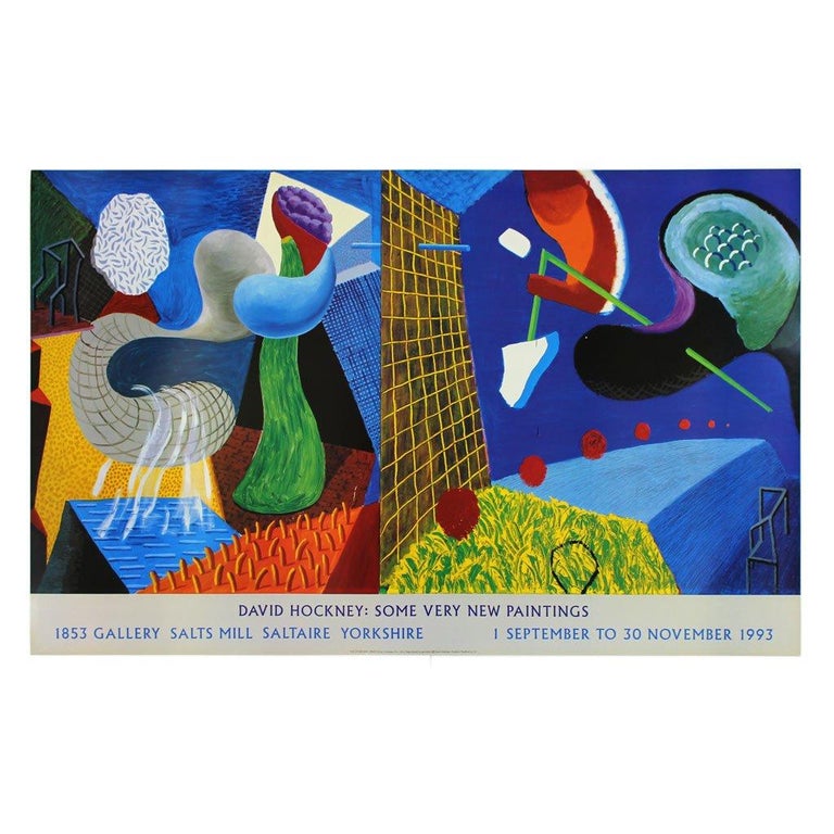Sobriquette Postimpressionisme gået i stykker Exhibition Poster, David Hockney For Sale at 1stDibs | david hockney prints,  david hockey, david hock.ey