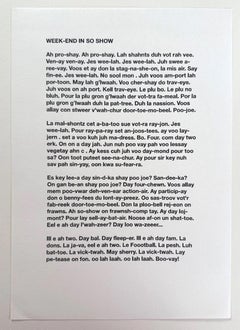 Weekend By Liam Gillick