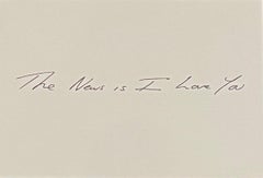 Tracey Emin, La nouvelle est que je t'aime