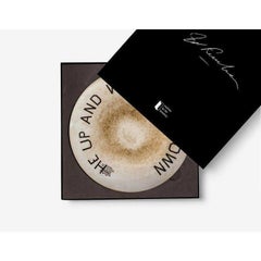 Ed Ruscha, He Up and Went Downtown, Porcelain Plate, 2020