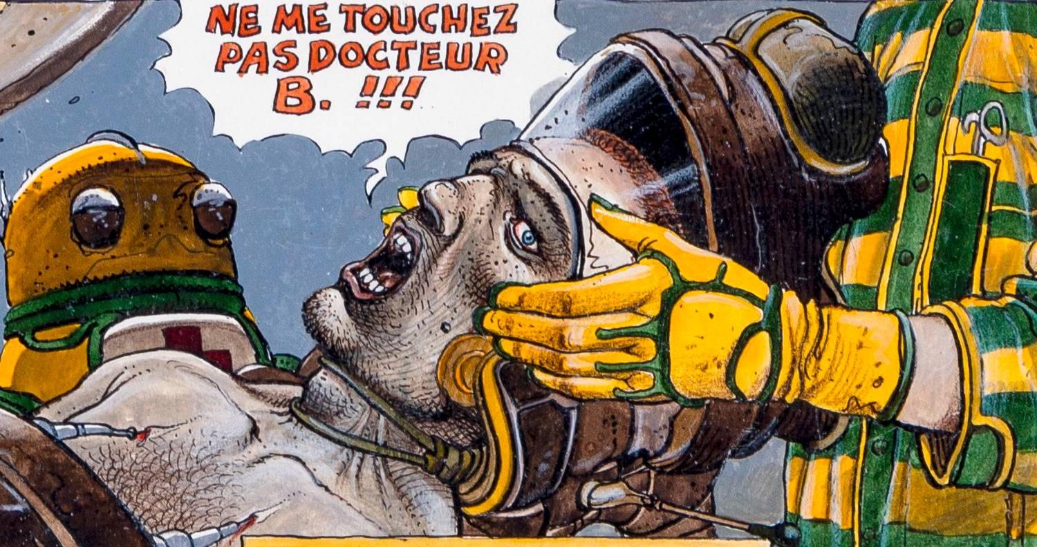 Enki Bilal - Happy Birthday - Drawing original signé en vente 2