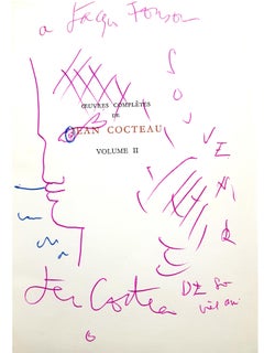 Exceptionnel ensemble d'œuvres complètes, dédiées, avec 8 dessins d'extrémité originaux