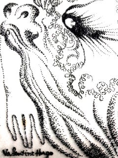 Valentine Hugo - Surrealist Woman - Original Etching