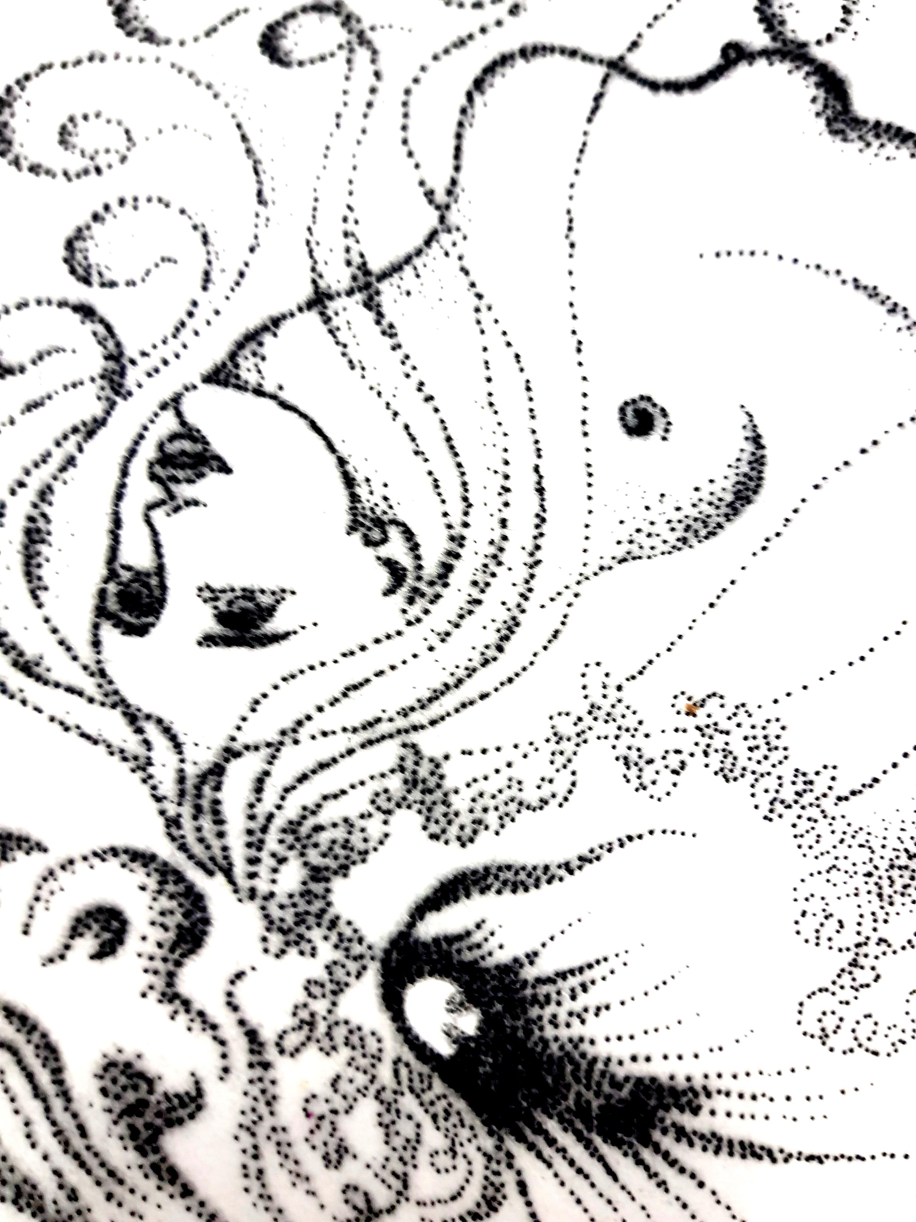 Valentin Valentine Hugo - Surrealistische Frau - Original-Radierung im Angebot 2