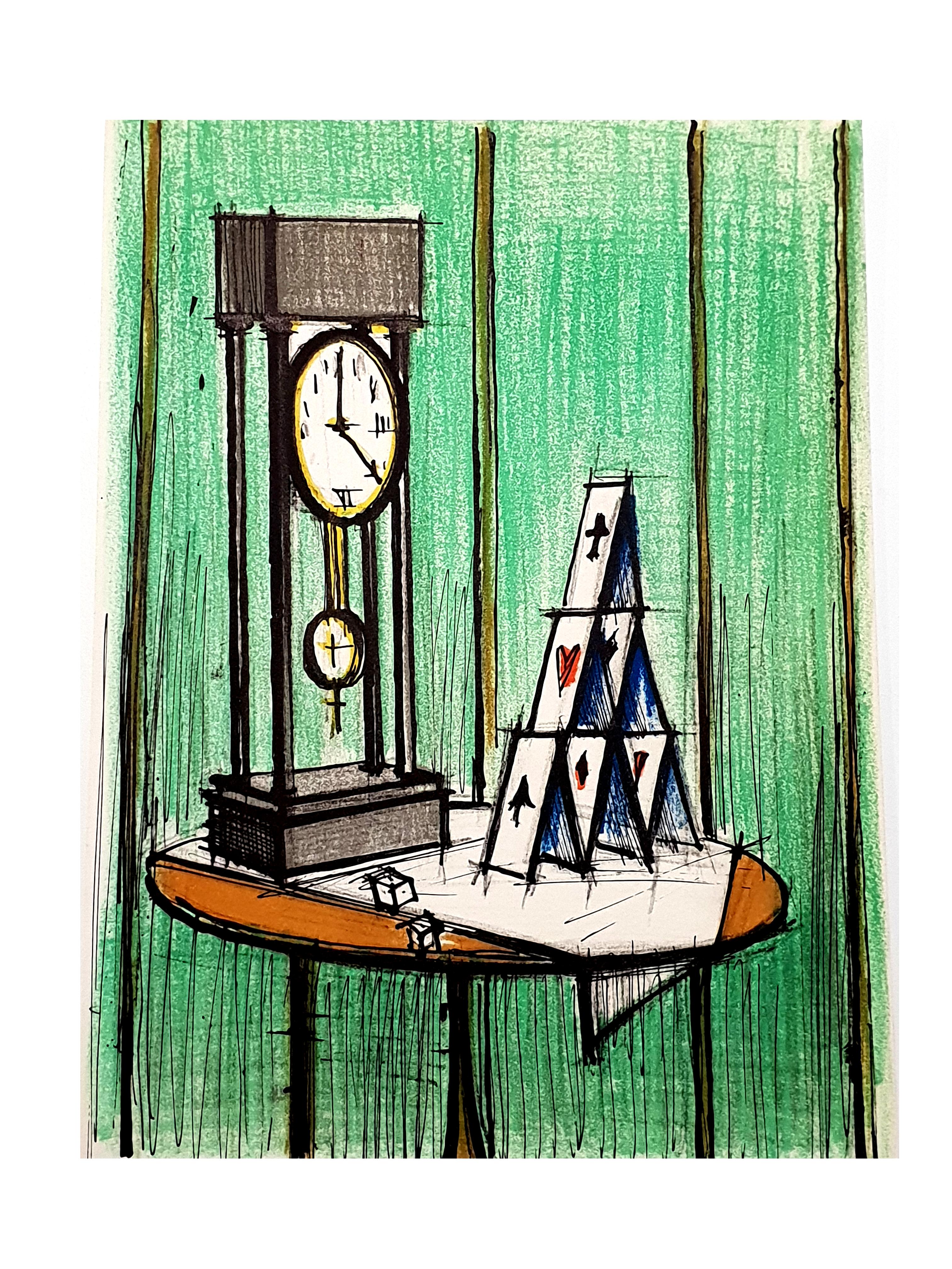 Bernard Buffet - House of Cards - Lithographie originale