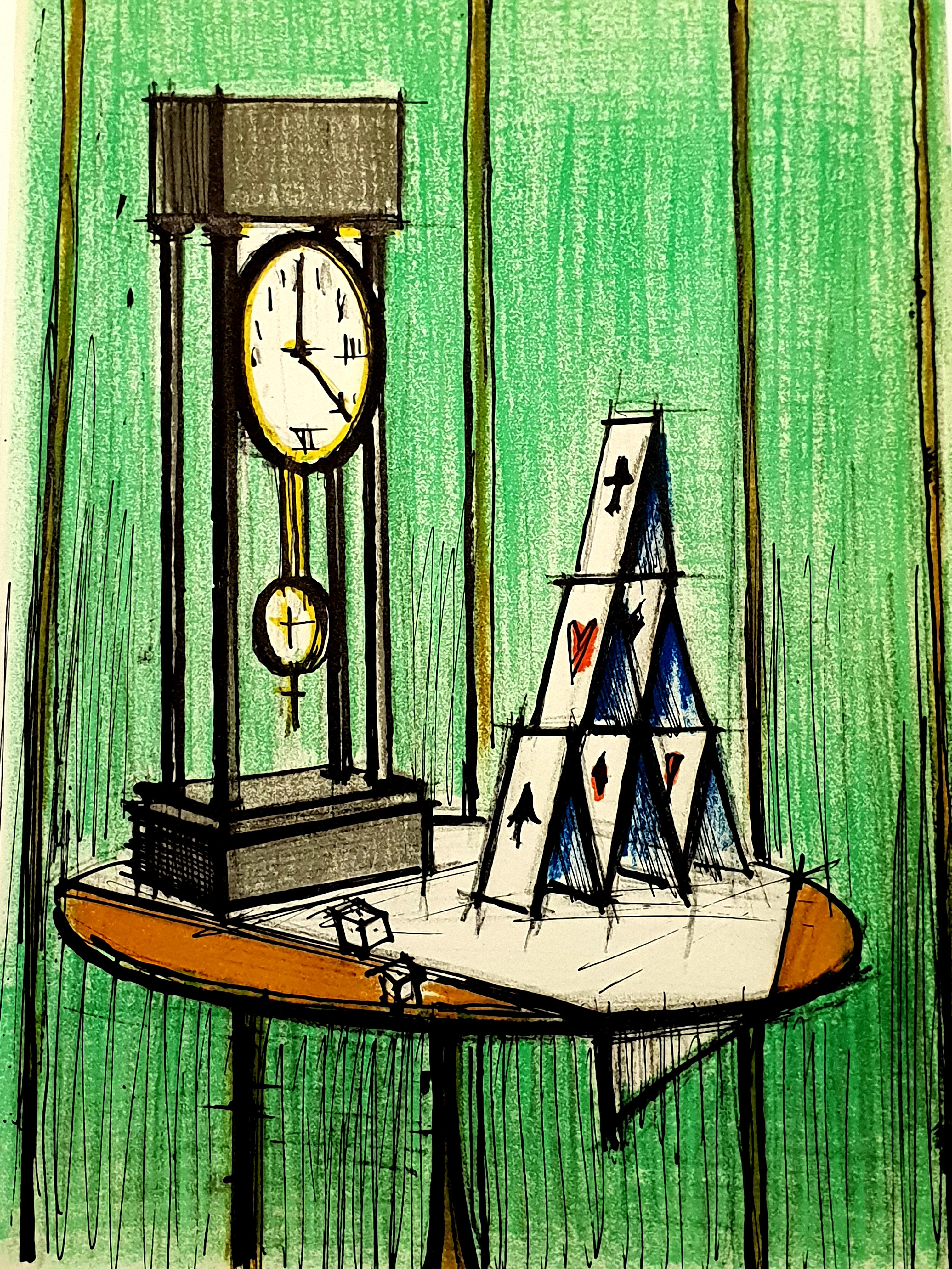 Bernard Buffet - House of Cards - Litografía original en venta 1