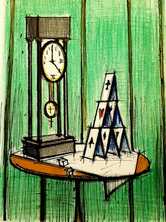 Bernard Buffet - House of Cards - Lithographie originale