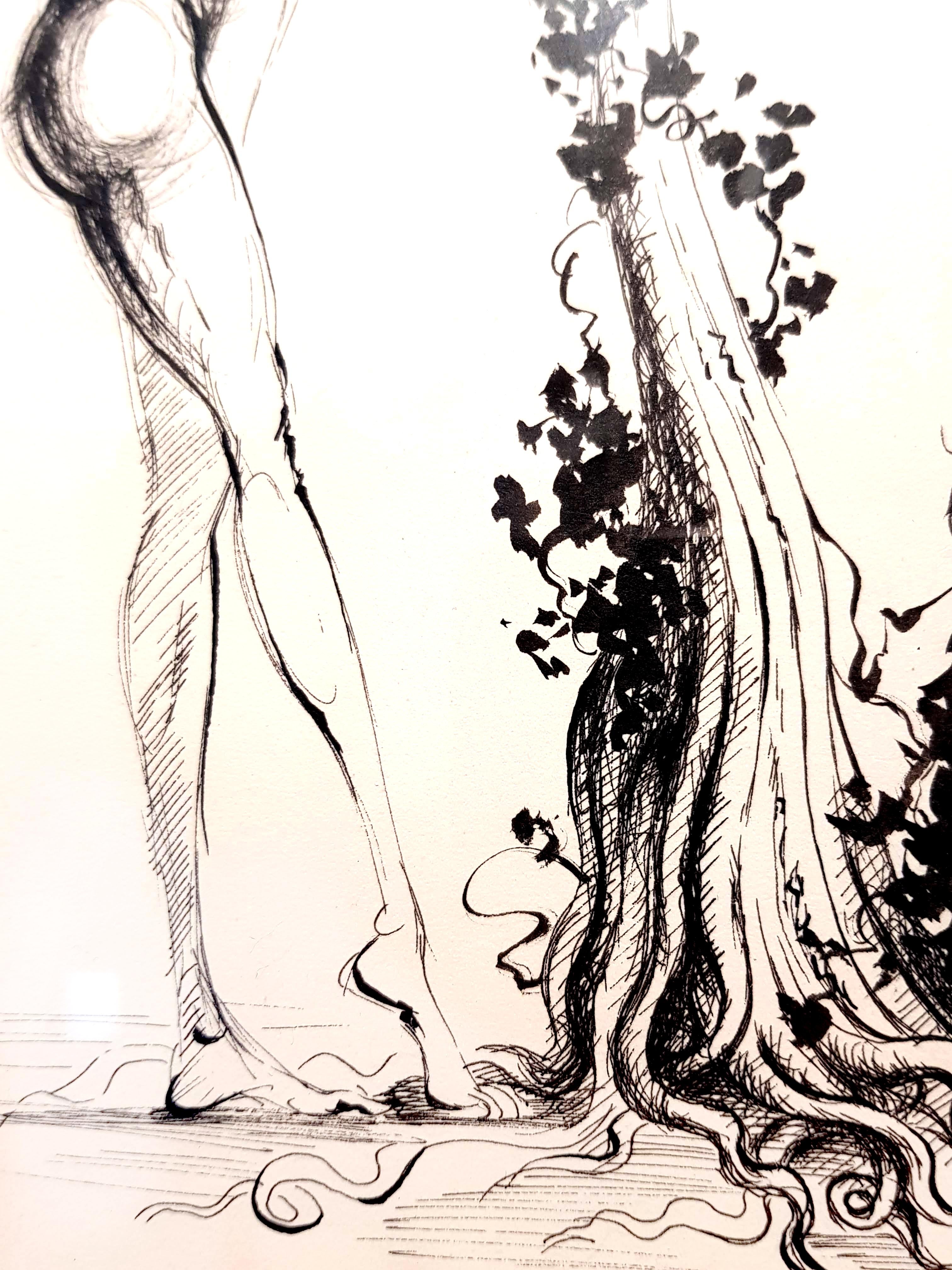 Salvador Dali - Original Signed Drawing - Ladies Dance 1