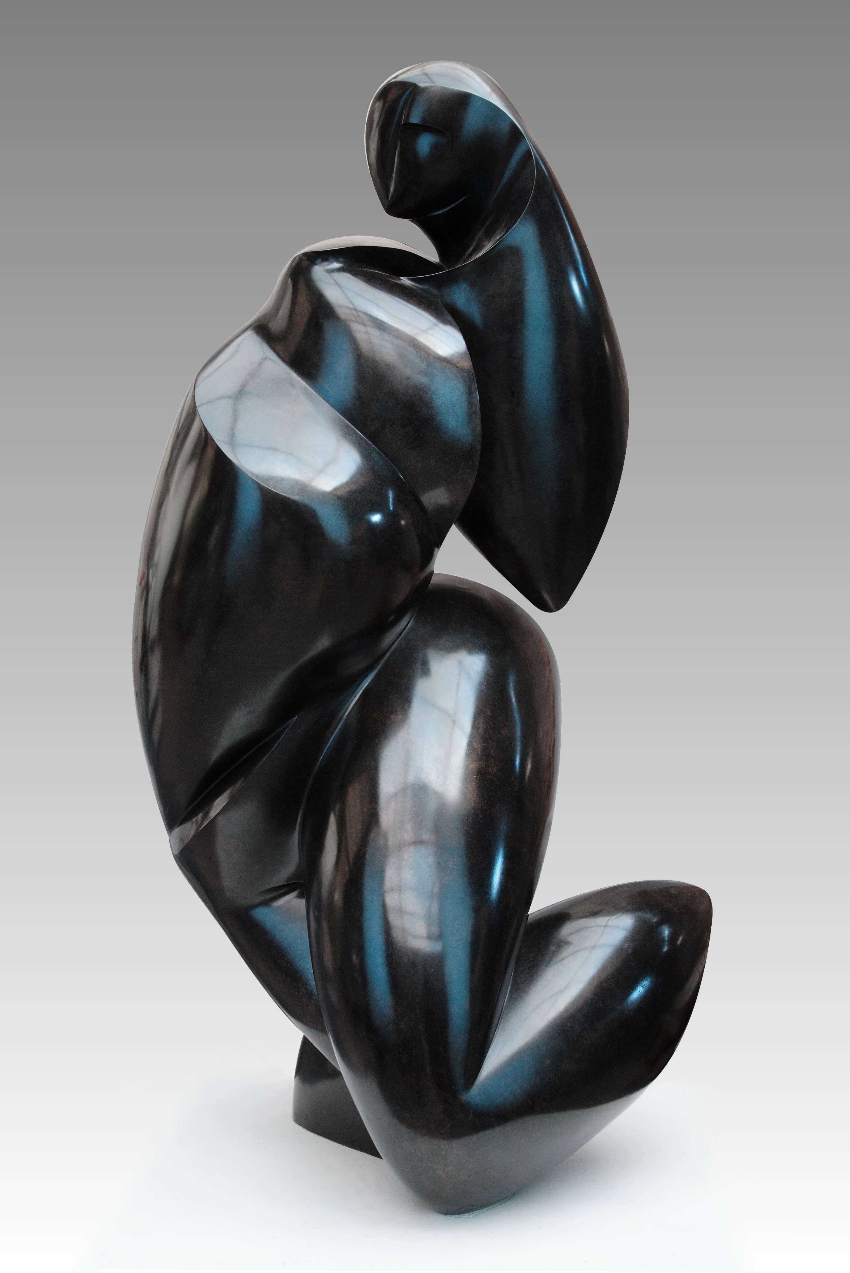 Dominique Polles  Figurative Sculpture – Polls – Bronze-Skulptur – Zinzolibdne