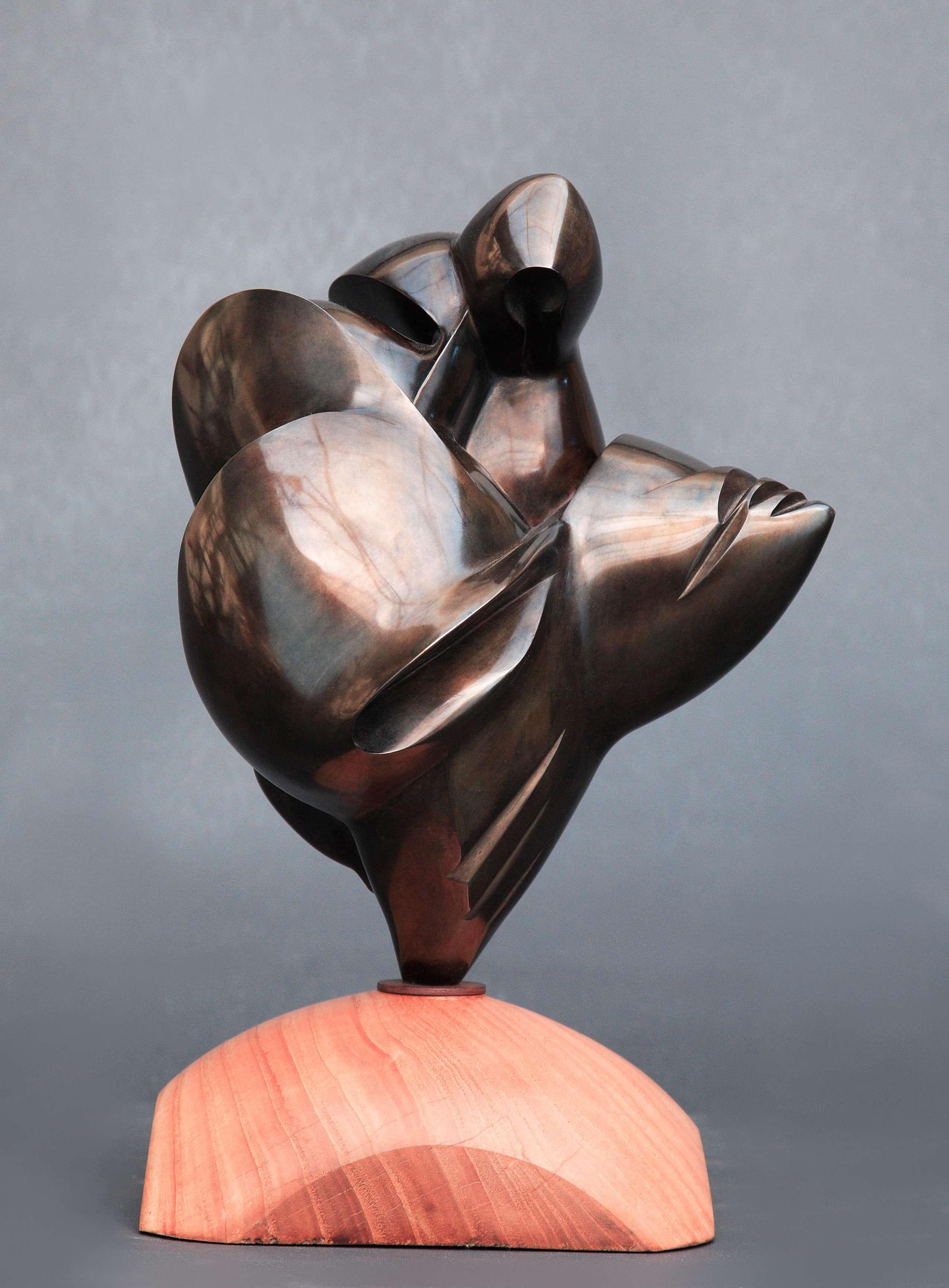 Dominique Polles  Figurative Sculpture – Polls – Bronze-Skulptur – Thelxino