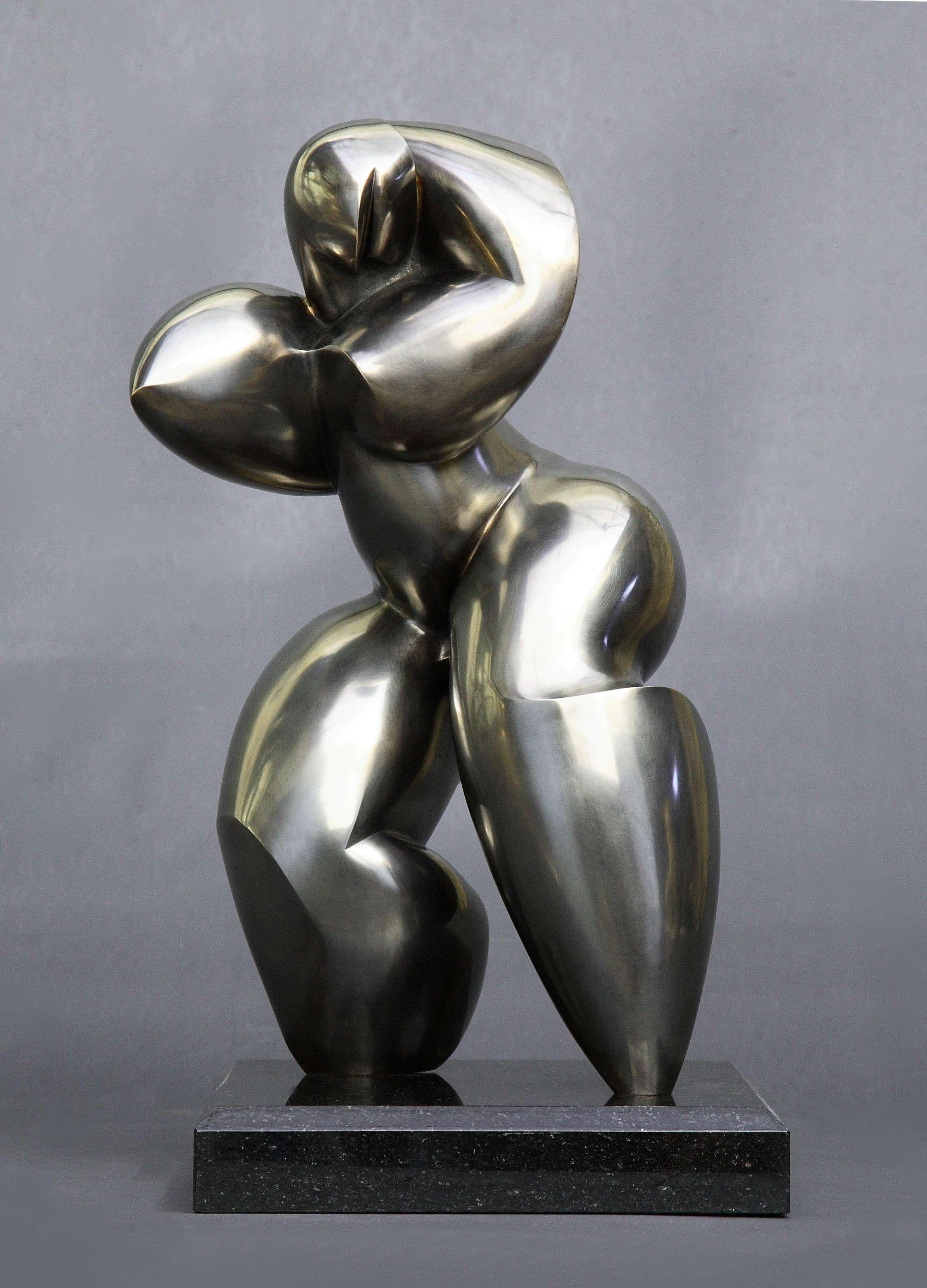 Dominique Polles  Figurative Sculpture – Polls - Bronze-Skulptur - Schweppsmuschel