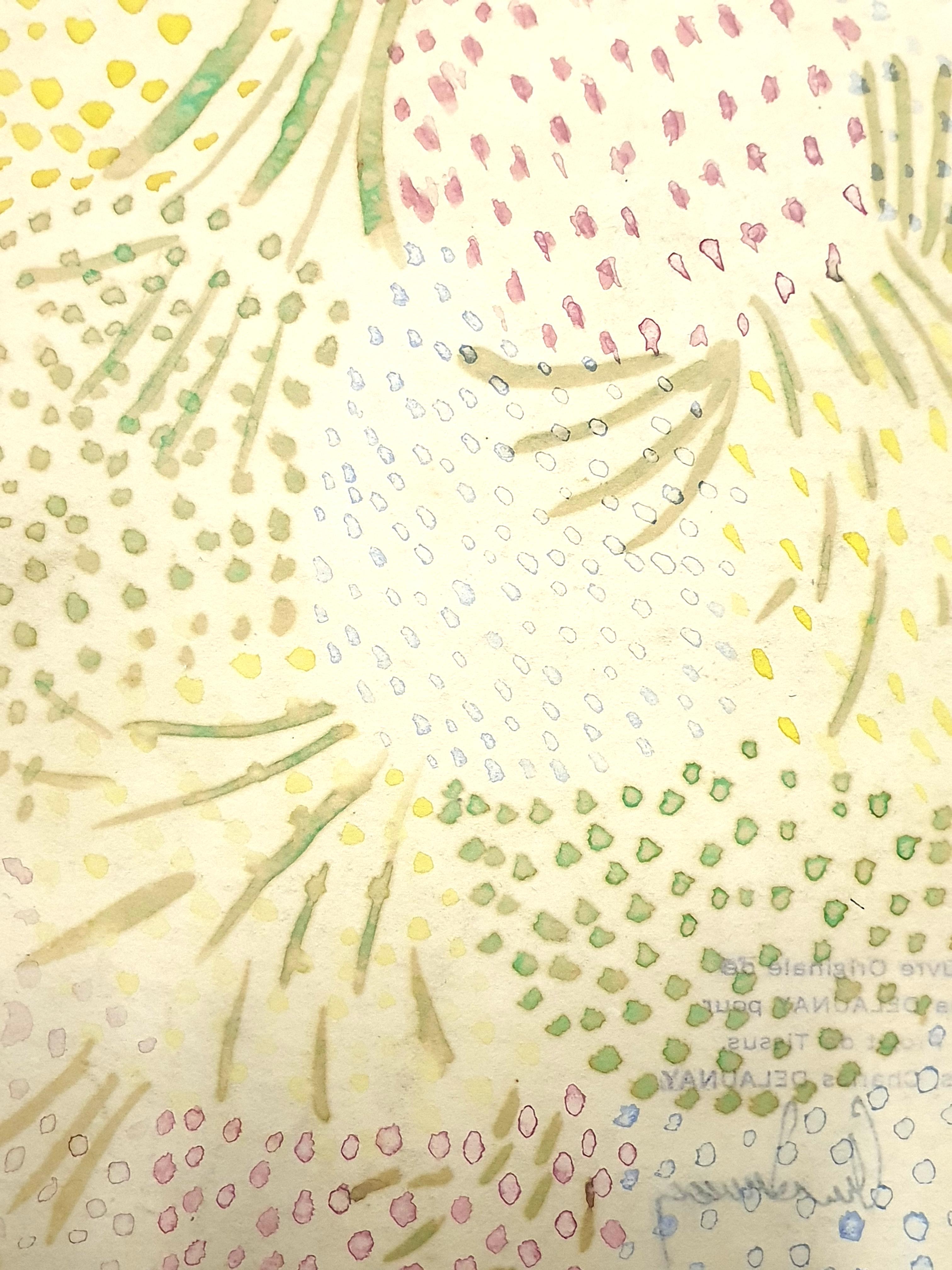 Sonia Delaunay - Acuarela original sobre papel en venta 1