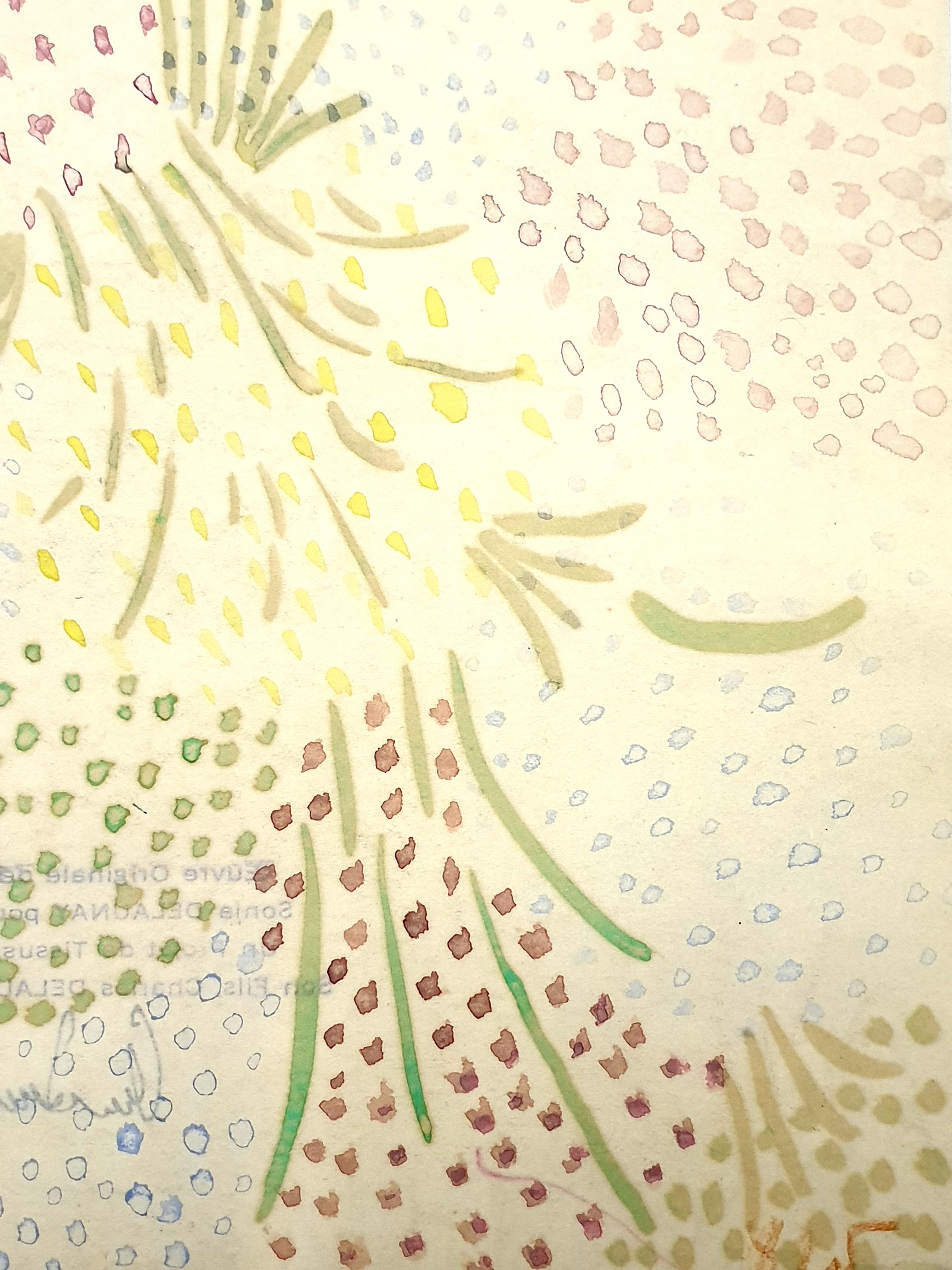 Sonia Delaunay - Acuarela original sobre papel en venta 4