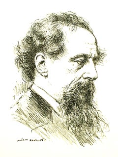 Berthold Mahn - Portrait - Original Lithograph