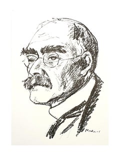 Maurice Mourlot - Portrait - Original Lithograph