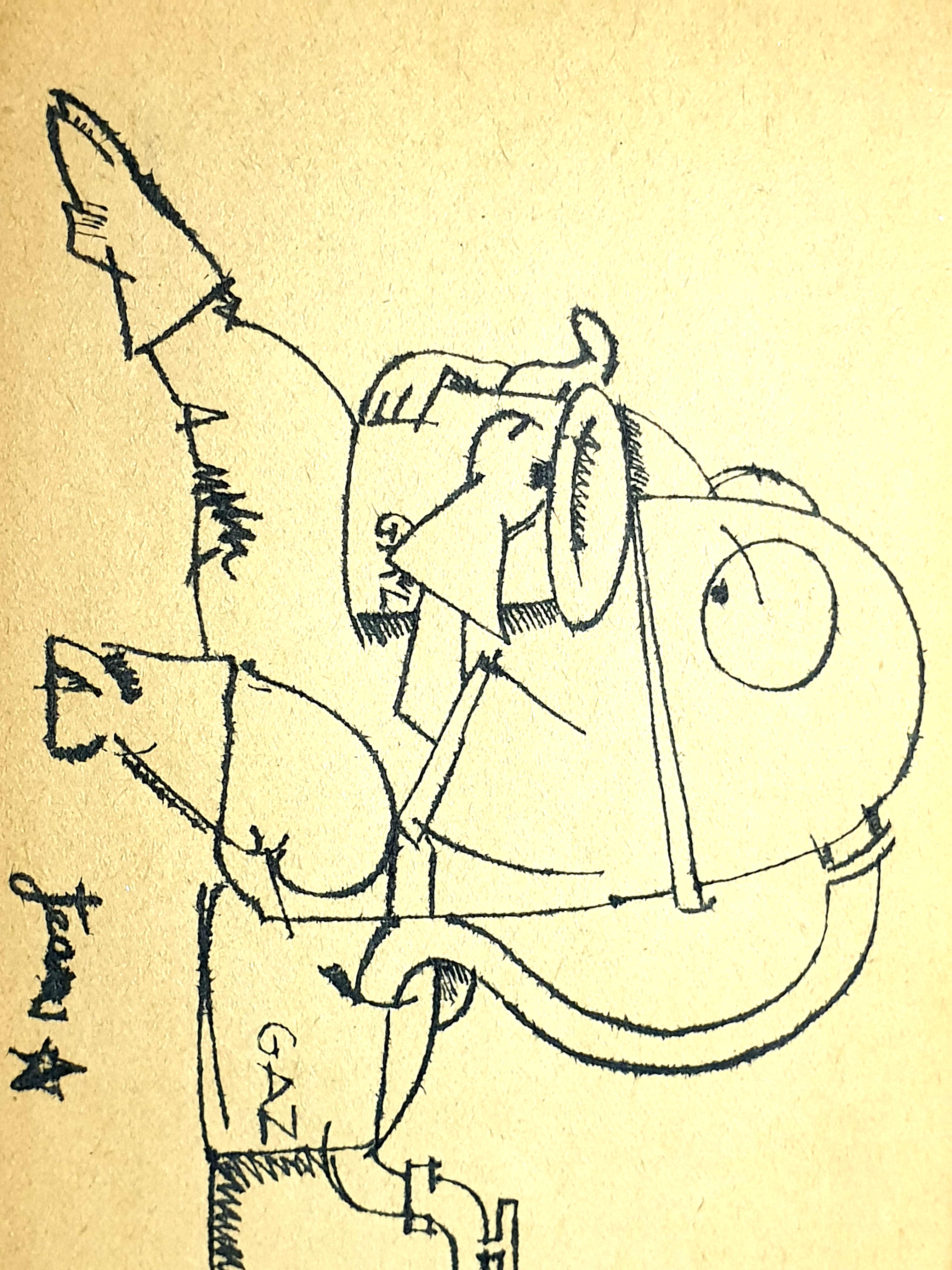 Jean Cocteau - Gaz - Original Signed Drawing 1
