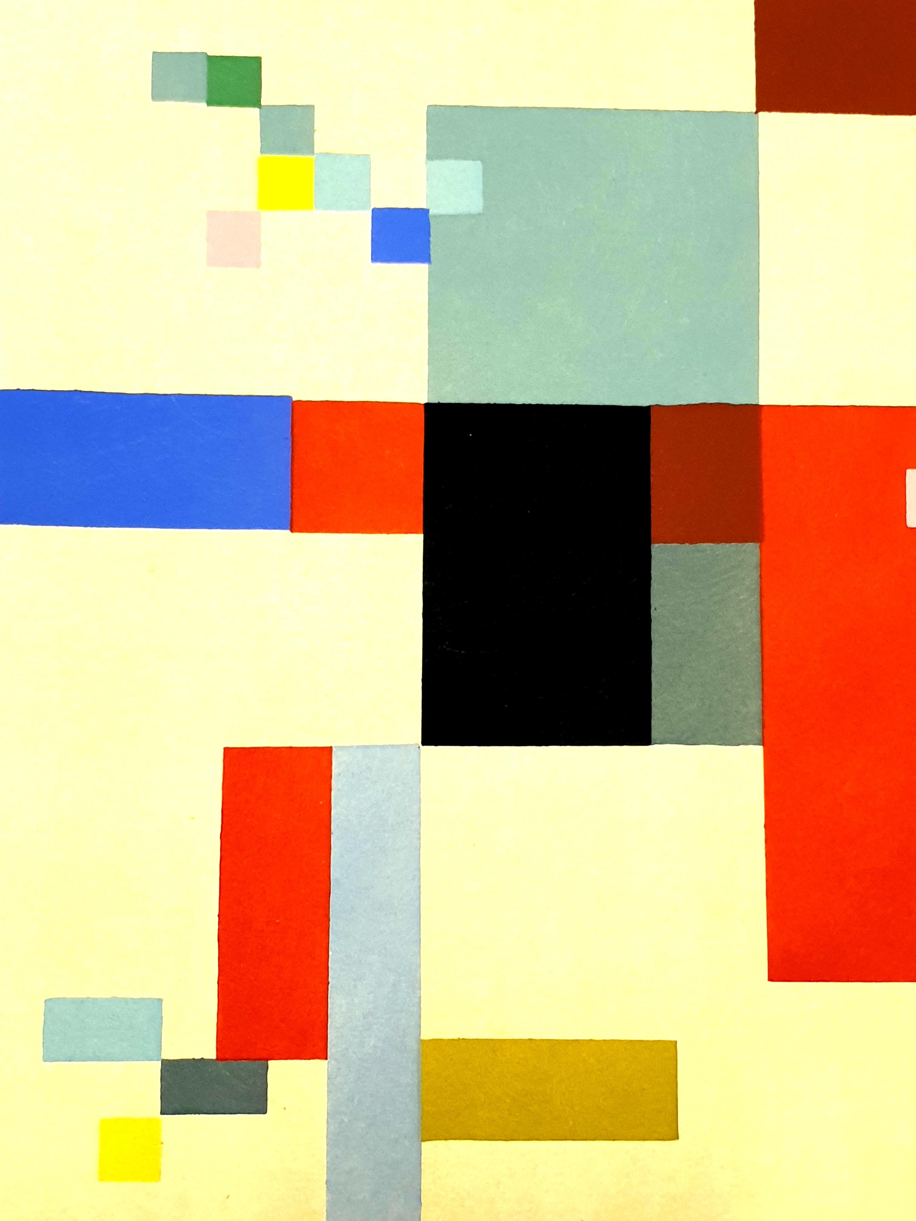 Sophie Taeuber-Arp (after) -  Composition - Pochoir
1956
Dimensions: 32 x 24 cm
From the art review XXe siecle
Unsigned and unumbered as issued