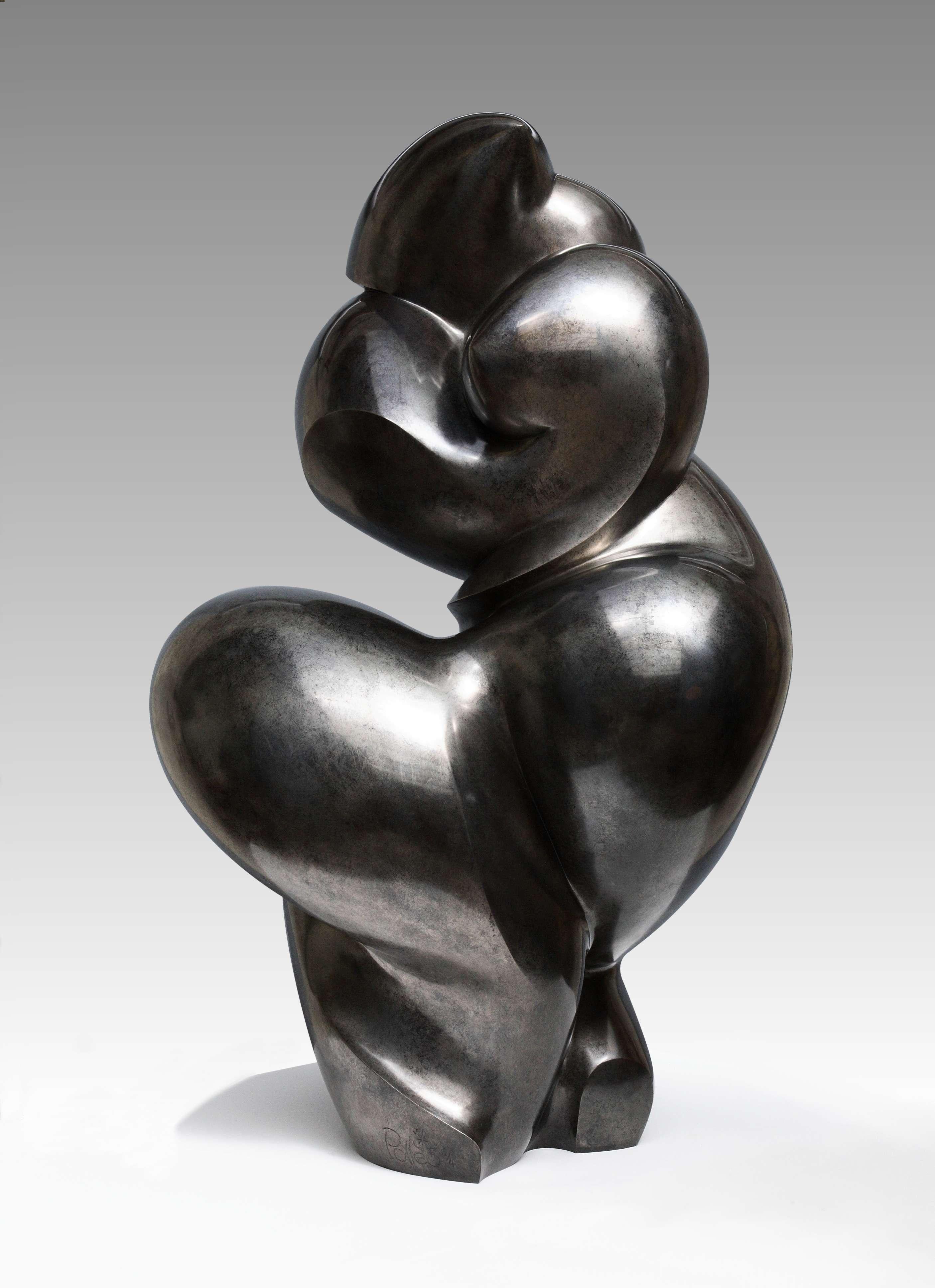 Dominique Polles  Figurative Sculpture – Polls - Bronze-Skulptur - Eupalinos