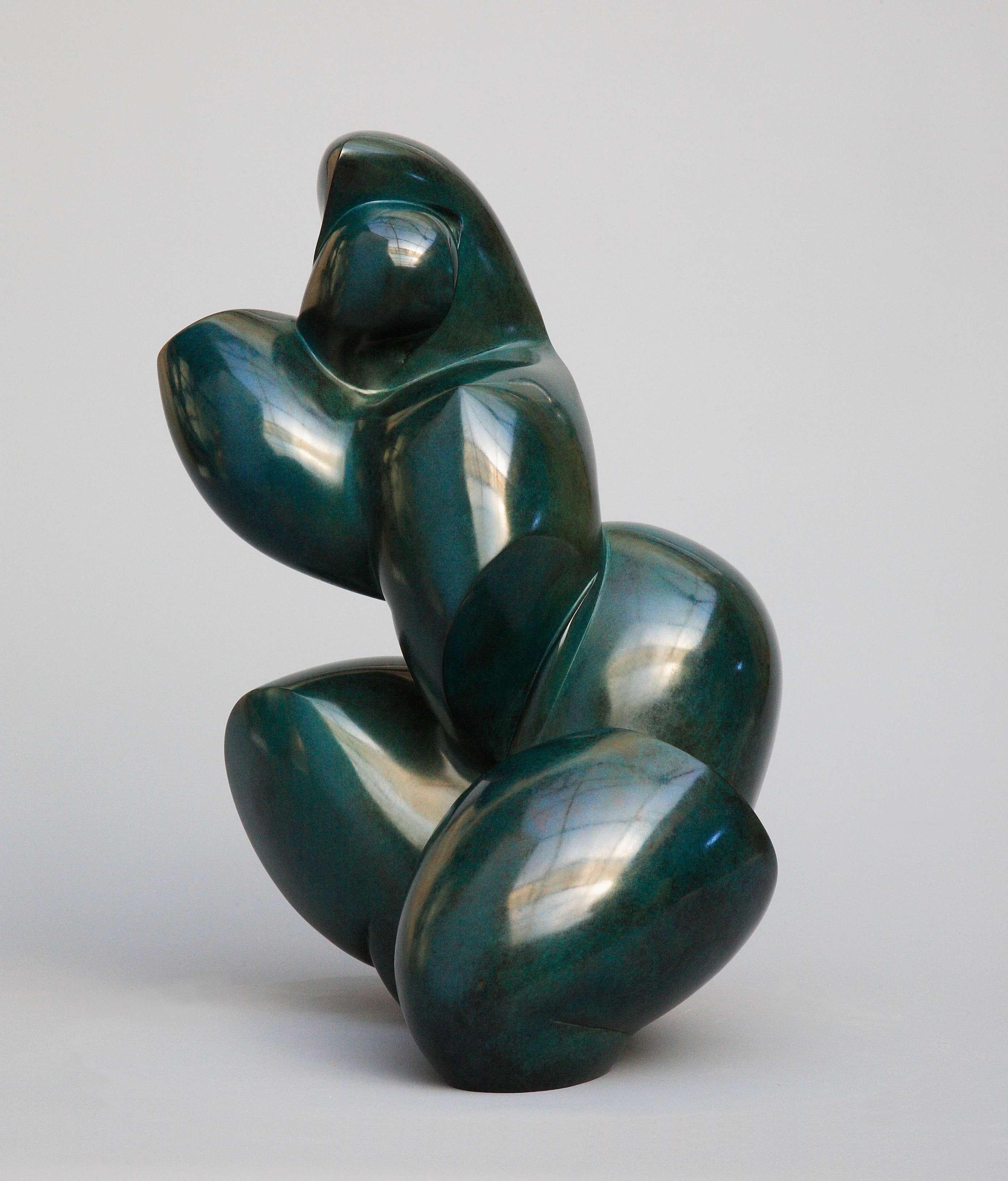 Polls - Bronze-Skulptur - Extalina – Sculpture von Dominique Polles 