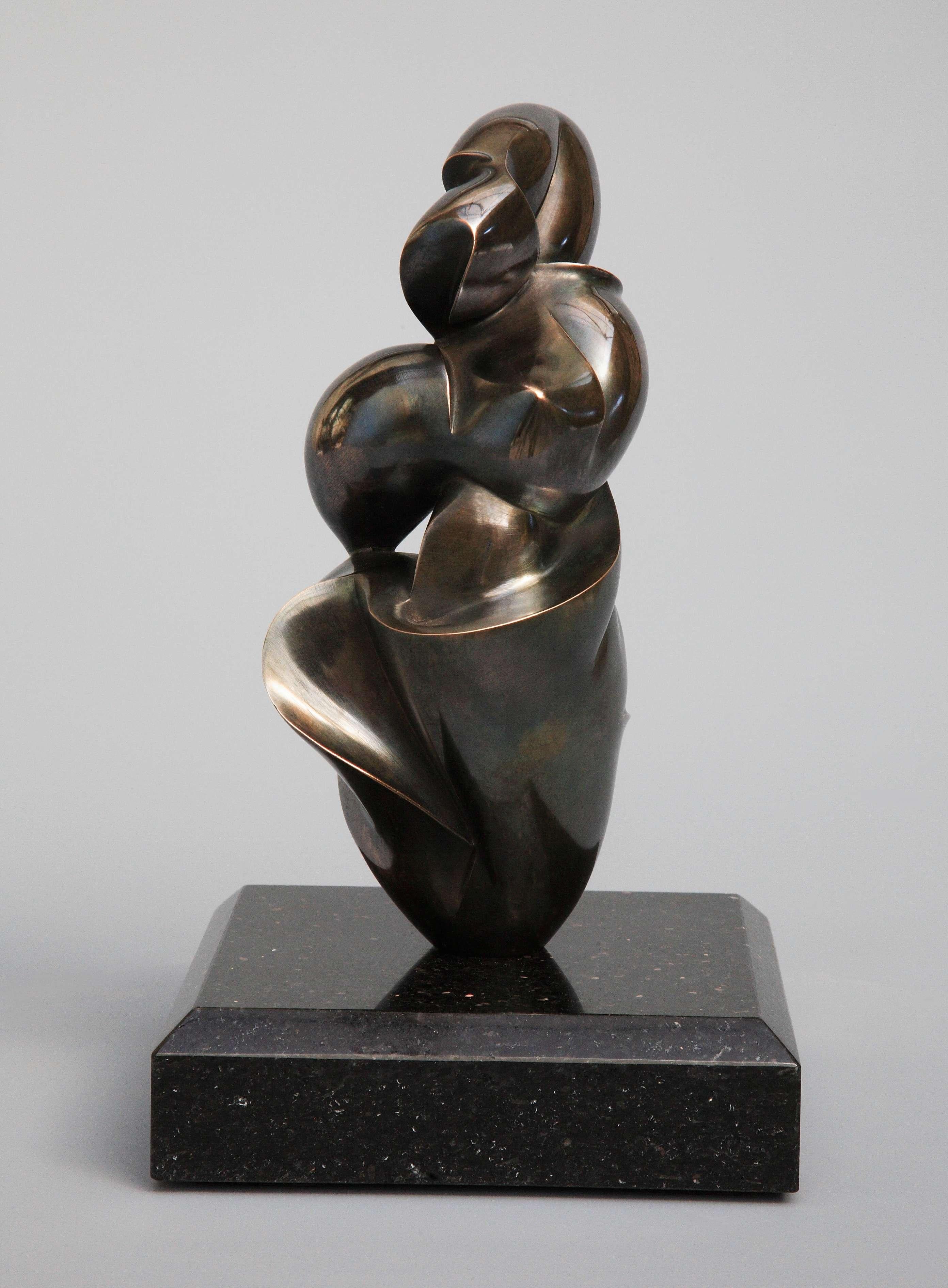 Dominique Polles  Figurative Sculpture - Pollès - Bronze Sculpture - Chrysolithe