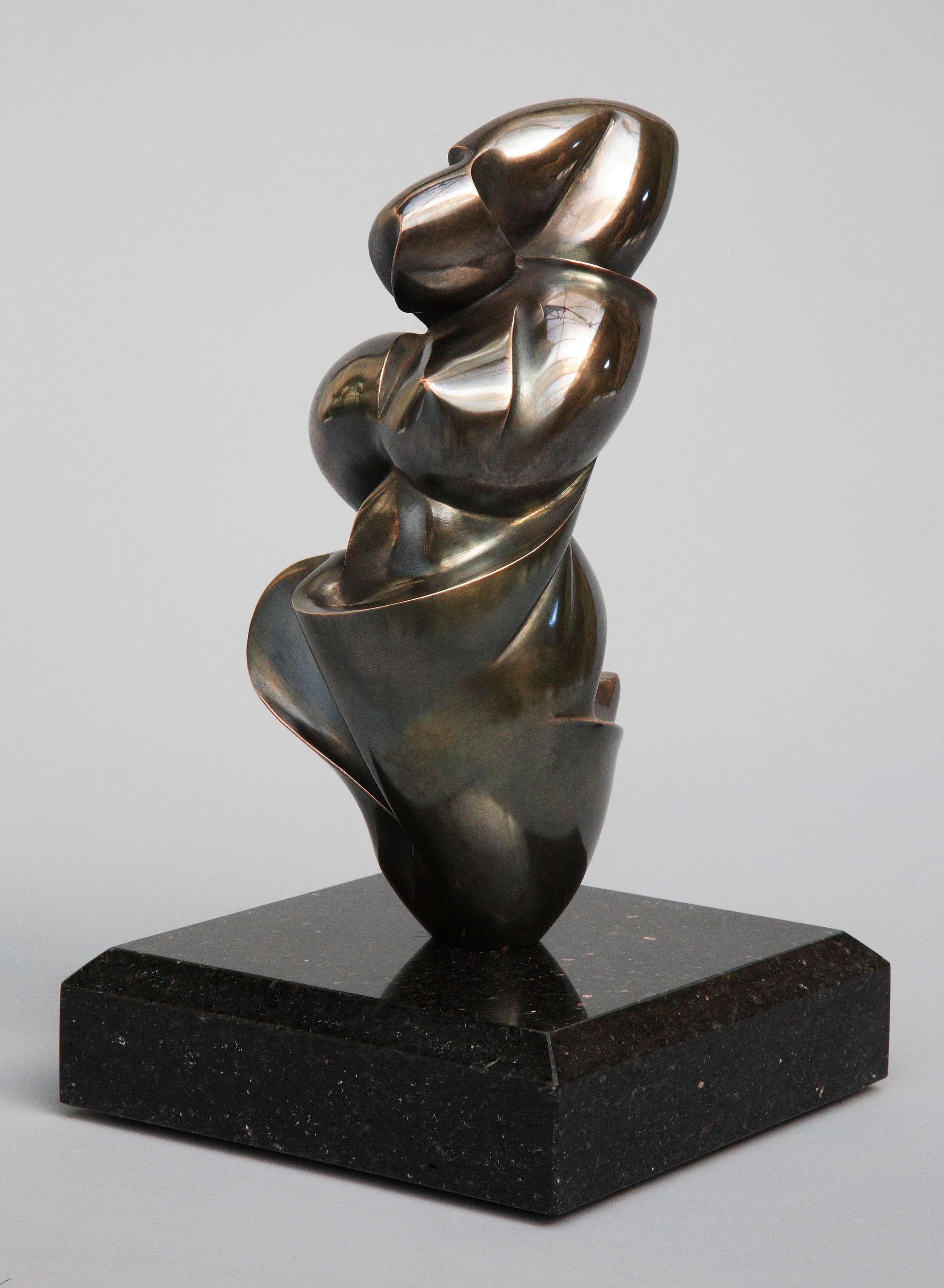 Polls - Bronze-Skulptur - Chrysolithe – Sculpture von Dominique Polles 