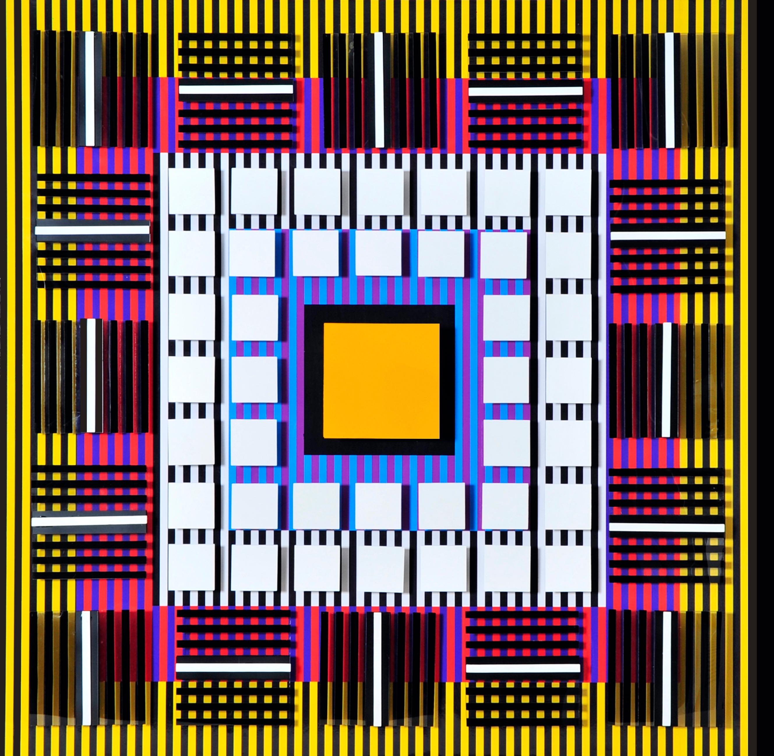 Square Abstrakte Zeichnungen und Aquarelle
