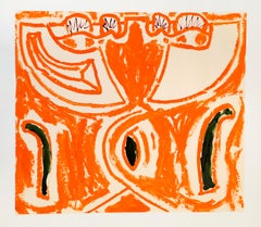 Together we rest, Ink & oil bar on paper, 59 x 67cm, 2021