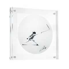 KUNSTRASEN Attacking the Blank Canvas Sticker (Signed Framed)