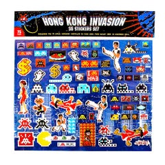 Set di adesivi 3D INVADER Hong Kong Invasion