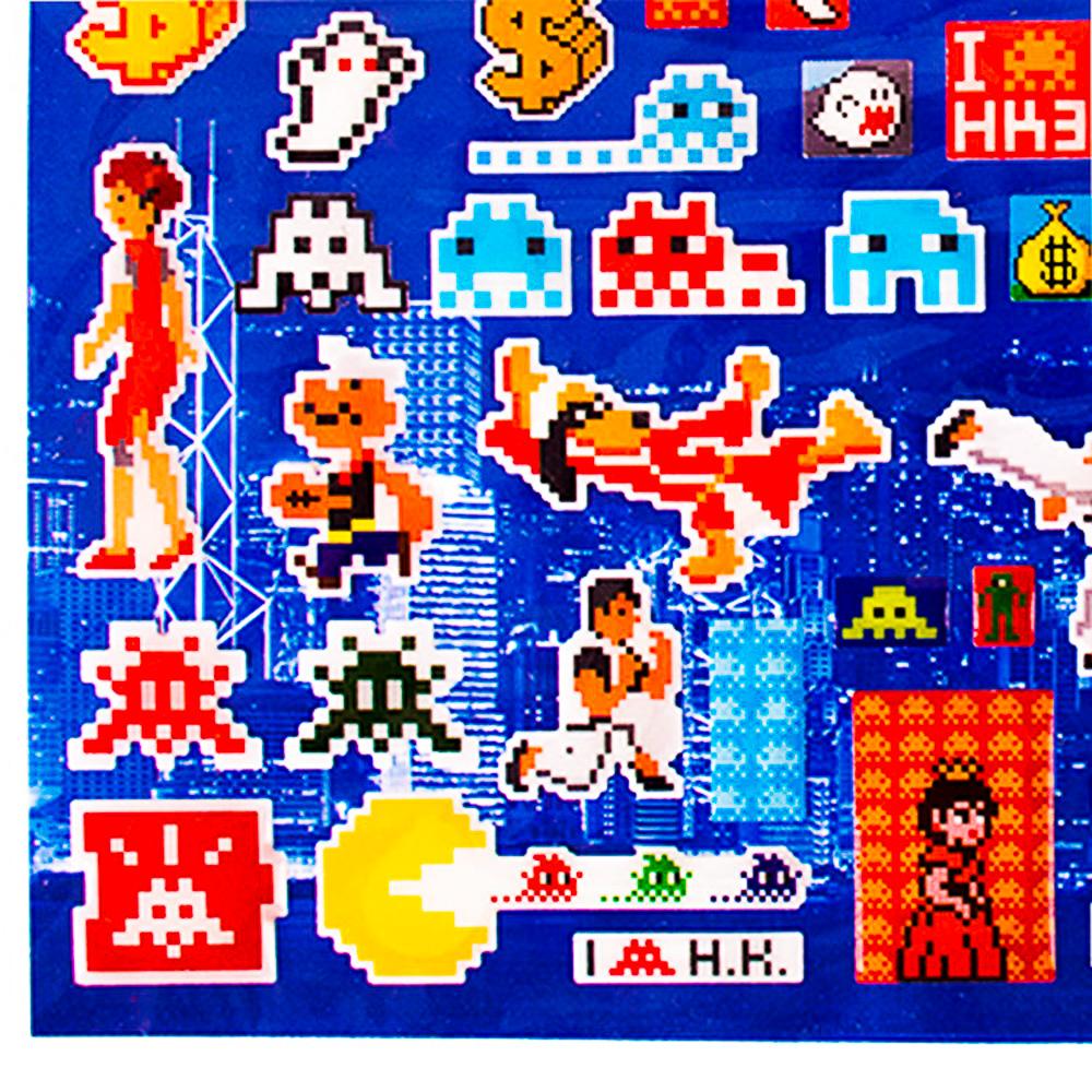 INVADER Hong Kong Invasion 3D Sticker Set - Street Art Art by Invader
