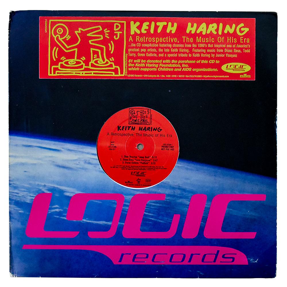KEITH HARING A Retrospective The Music of His Era (Promo Record) - Art by Keith Haring
