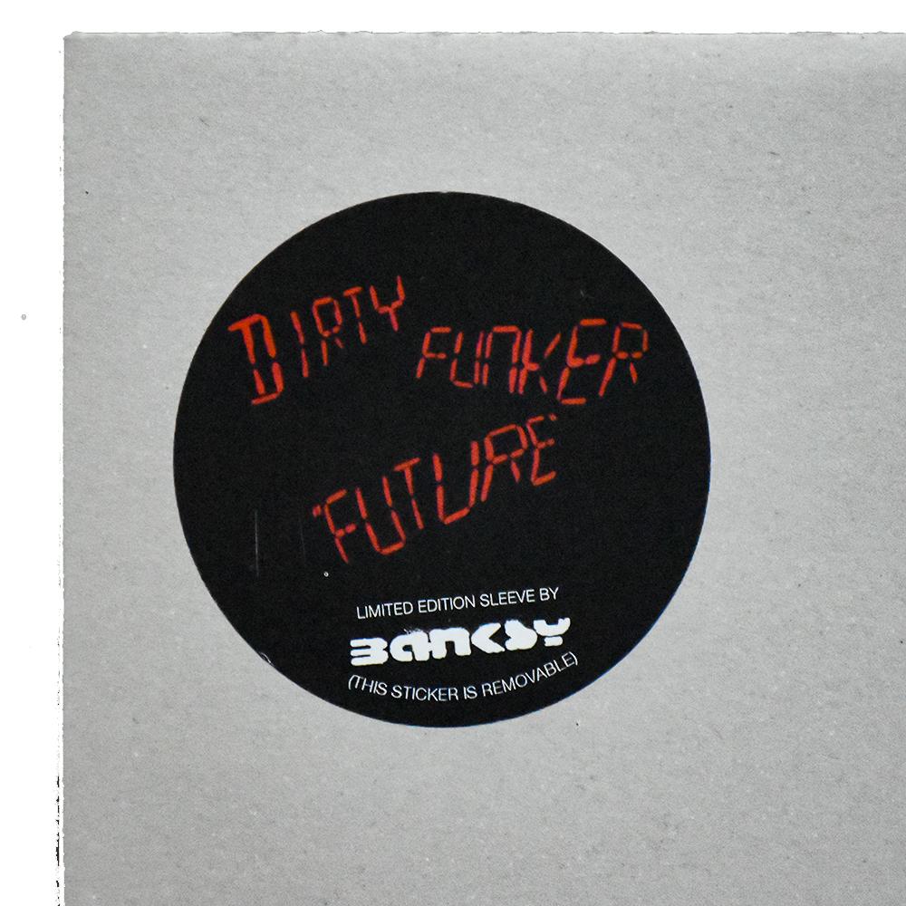 Rare Grey cover version of Dirty Funker Future featuring the iconic Banksy Radar Rat artwork on both sides of album cover.
Limited edition of only 500 made in 2008.
Banksy used the Rat in many of his street artworks all over the world. Great way to