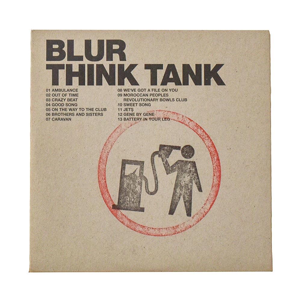 BLUR Think Tank (Promo, handgestempelte CD) – Art von Banksy