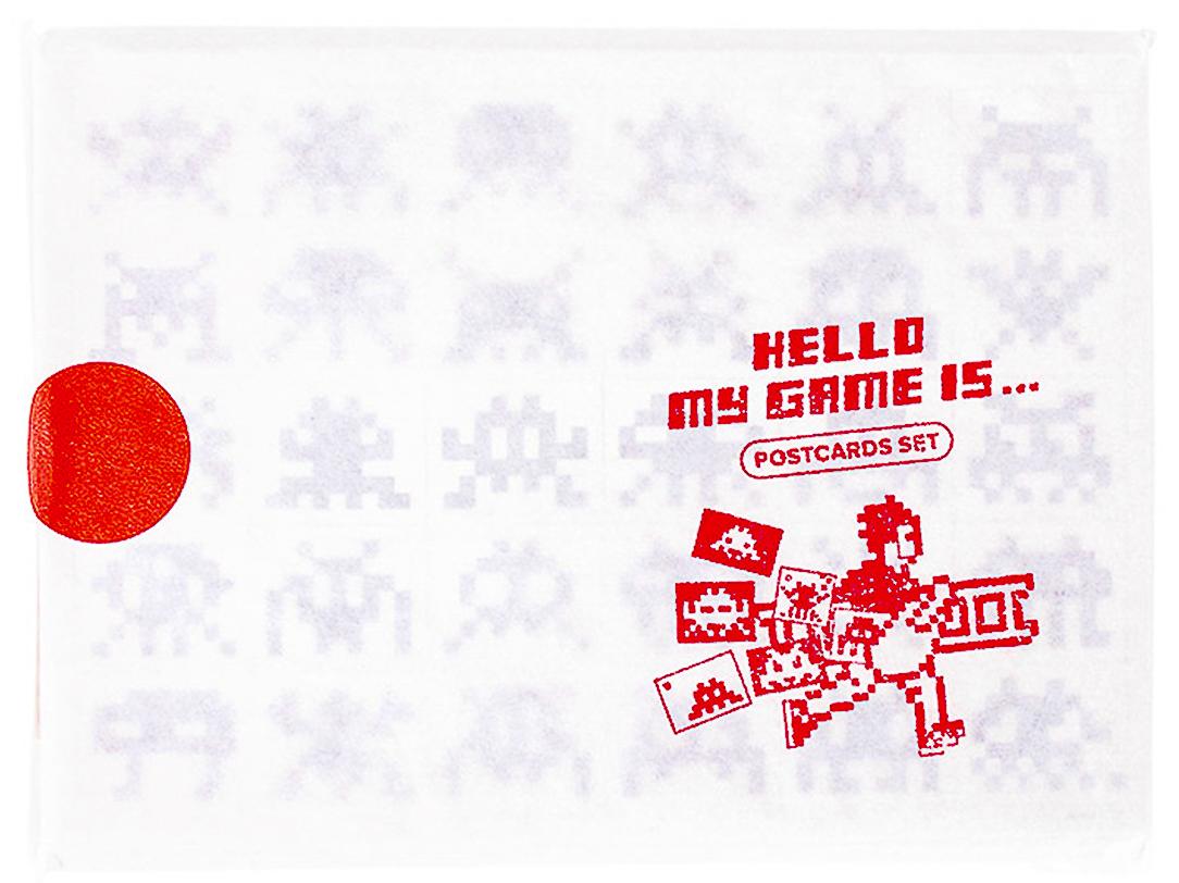 INVADER Hello My Game Is - Ensemble de cartes postales - Art de Invader