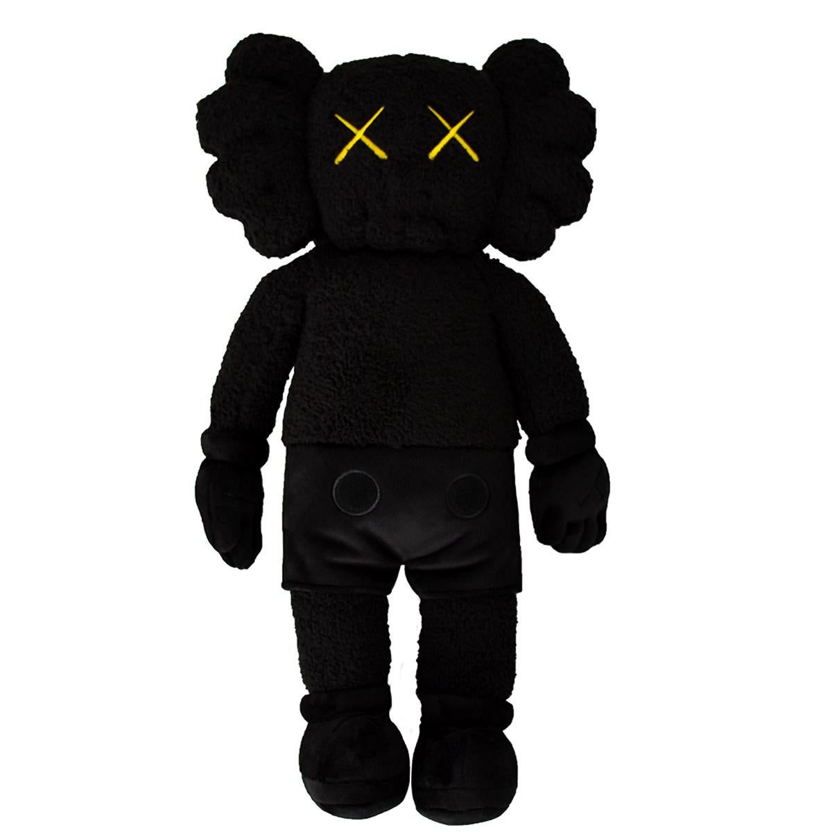 Limited edition plush in black.
Made for the Holiday Hong Kong 2019 collection.
Kaws signature stitched on bottom of foot.
Packaged in Kaws Holiday drawstring bag.
20 inches tall.




RELATED:
Invader, KAWS, Banksy, Shepard Fairey, Blek Le Rat,