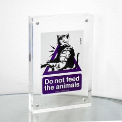 ZEDSY Do Not Feed the Animals Sticker (Framed)