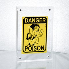 ZEDSY Danger Poison Sticker (Framed)