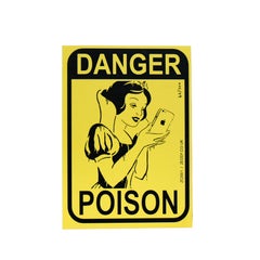 ZEDSY Danger Poison Sticker (Framed)