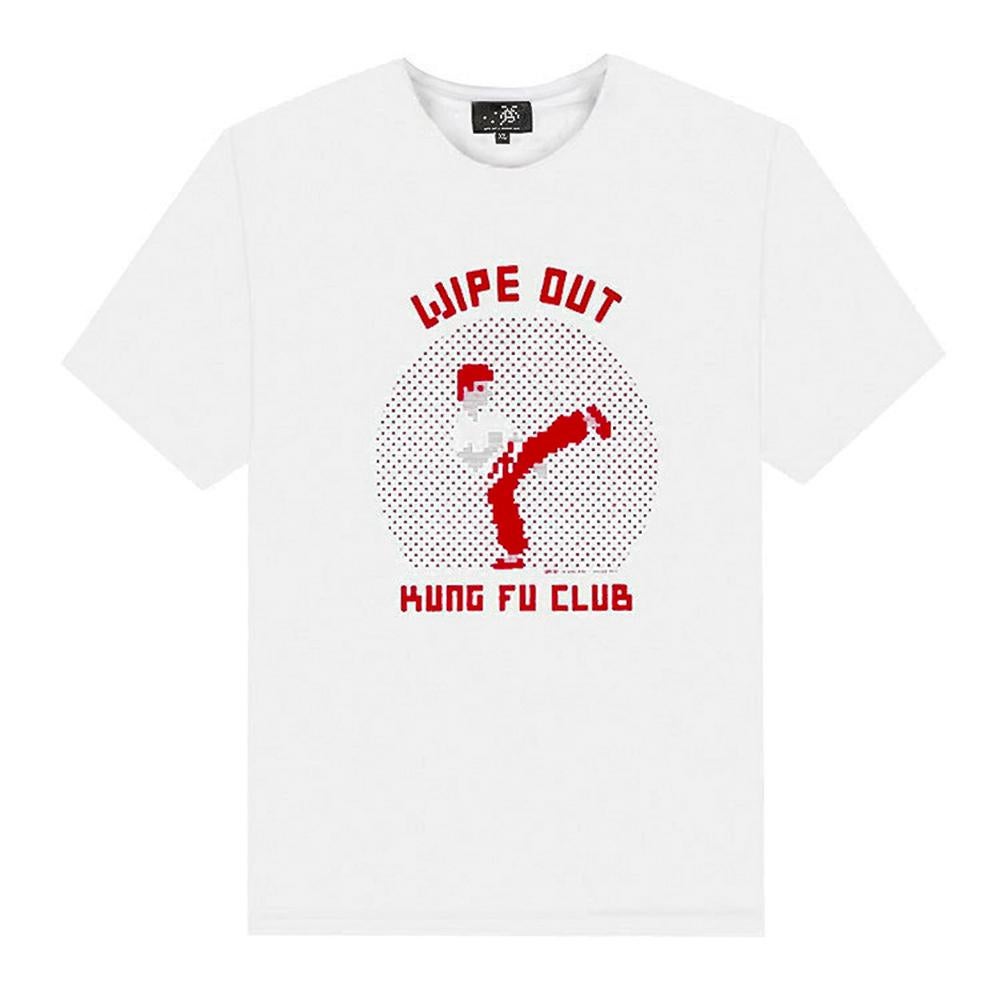 INVADER Kung Fu Club T-shirt ( White Extra Large) - Art by Invader